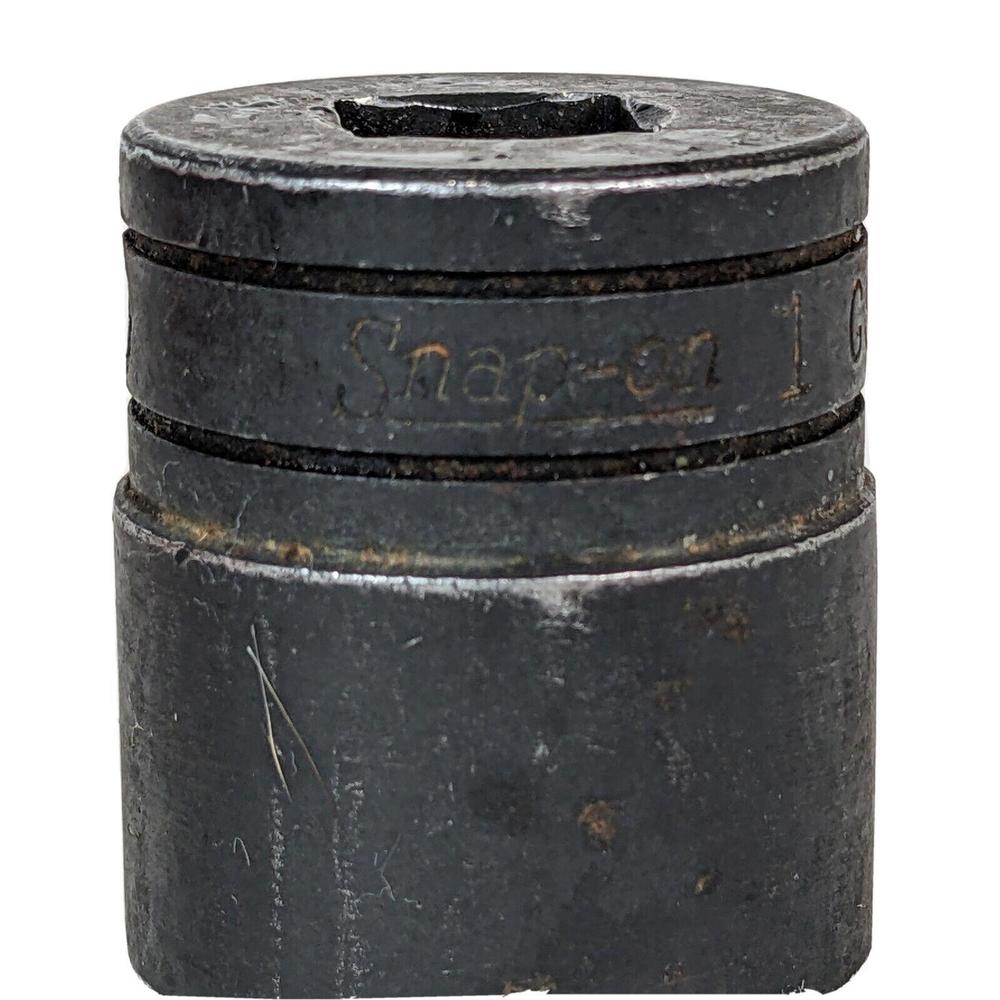 Snap-on 1/2" Drive 12-Point 1"  Shallow NON Impact Socket Vintage Black 3273430